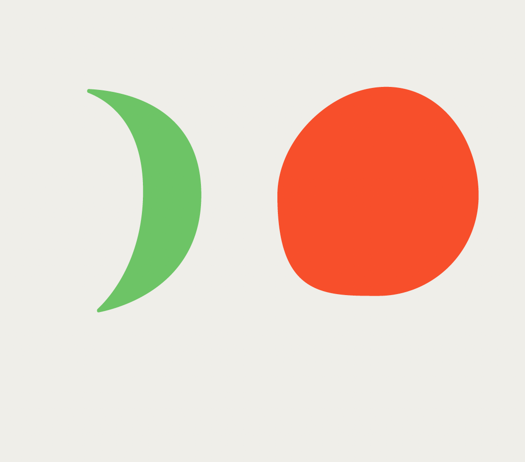 Moon and circle
